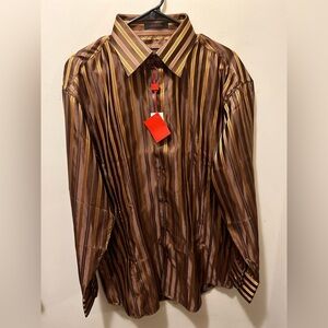 NWT Leonardi button down sz large‎